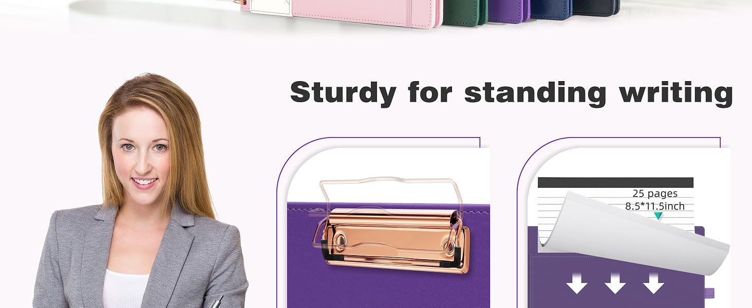 spiral clipboard with storage