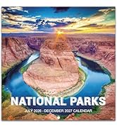 National Parks Calendar 2026-2027 - JUL 2026 - DEC 2027, Wall Calendar 2026-2027, 18 Monthly Cale...