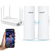 UeeVii CPE450 Wireless Bridge and WR3000K WiFi Router Kit, 5.8G 3KM Point to Point Wireless Bridg...