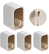 QTRQTR 4PCS Toothbrush Holder with Cover Toothbrush Holders Wall Mounted Tooth Brush Holder for B...