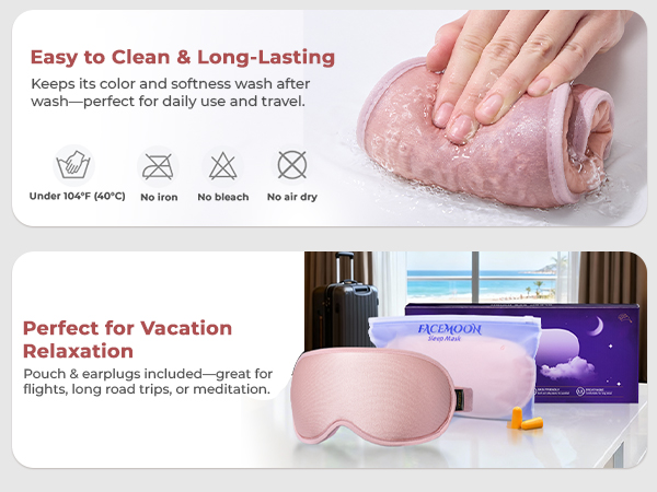 Washable sleep mask
