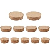 INCREWAY 11pcs Large Size Conical Wine Bottle Stopper Set, Tapered Cork Stoppers, Natural Soft Wo...