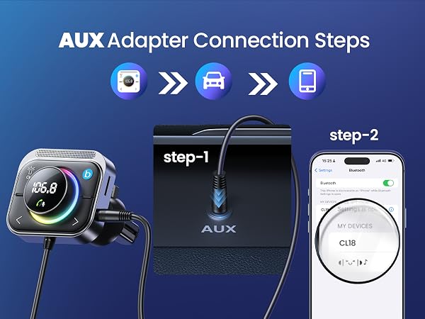 AUX Bluetooth adapter