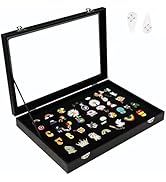 Wowagoga 11x8 Inch Dustproof Enamel Pin Display Case Shadow Box Frame with Hooks for Military Med...