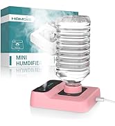HOMDIS Portable Humidifiers for Travel, Small Mini Humidifier with Auto Shut-Off, Nightlight and ...
