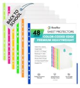 color coded sheet protectors