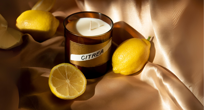 Lemon candle
