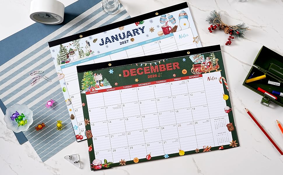 2026-2027 desk calendar
