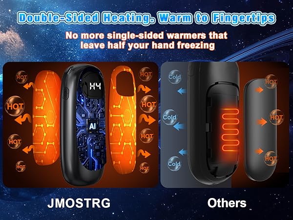 Dual sided hand warmers