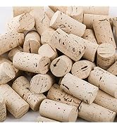 ZOOFOX 60 Pack Wine Corks, #9 Soft Wood Cork Stopper for Tight Seal and Long Aging, Replacement C...