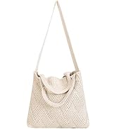 ENBEI Women's tote bag aesthetic Crocheted Bags Shoulder Bag Tote Bag for school Handbag hobo bag...