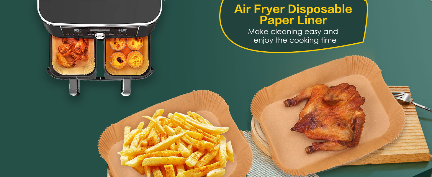 Air Fryer Disposable Paper Liner - Make Cleaning Easily And Enjoy Cooking!