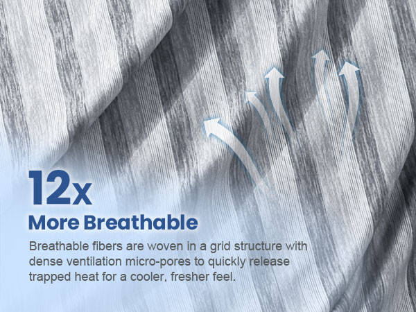 Cooling Striped Blanket