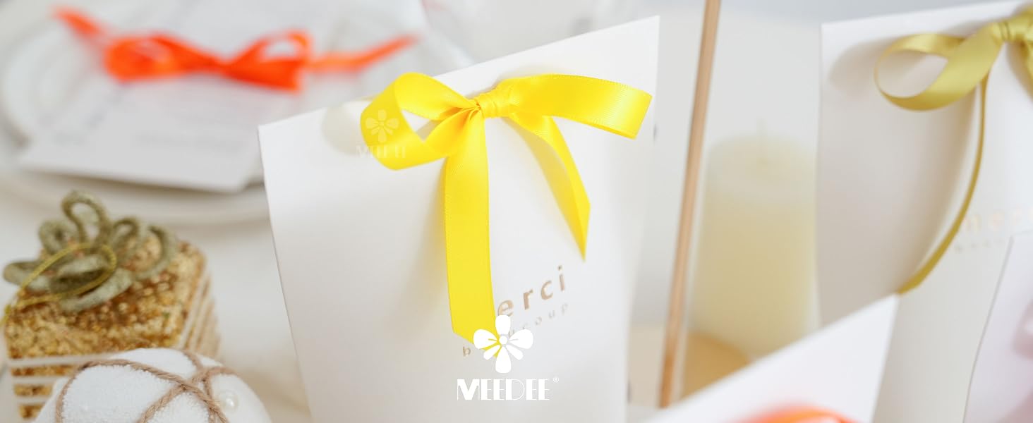 1/2 inch yellow satin ribbon