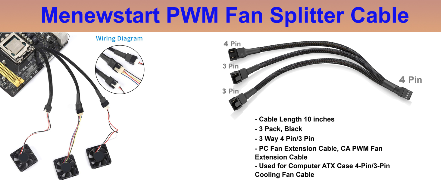PWM Fan Splitter Cable