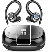 Wireless Earbuds Bluetooth 5.3 Headphones Sports, 48H Earphone with ENC Mic, Stereo Deep Bass Blu...