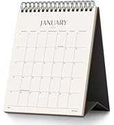Jotsome Desk Calendar 2026, Small Standing Flip Desktop Calendar From January 2026 to June 2027 f...