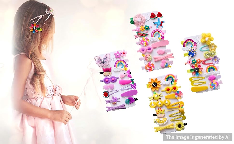 candy hair clips cute hair clips baby hair clips flower hair clip rainbow hair clips
