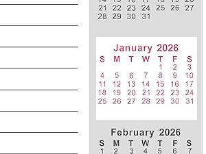 desk calendar 2026-2027 stand up 2026-2027 monthly calendar 2026-2027