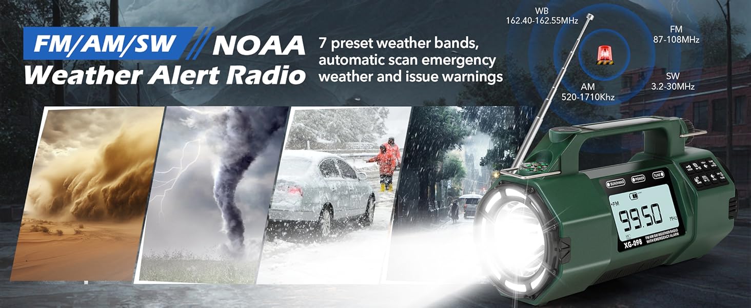 FM/AM/SW/NOAA Alert Radio