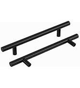 homdiy Black Cabinet Handles 30Pack 5inch Hole Center Kitchen Drawer Pulls and Knobs Stainless St...
