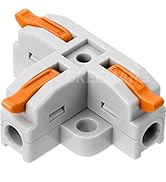 GKEEMARS 20Pcs 3 Way T-Shape Connectors for Wiring, Quick Wire Splitter Connector for Circuit Inl...