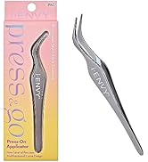 i-ENVY Press&Go Lash Applicator Tool, Nonstick Cluster Eyelash Tweezers for Quick & Easy False La...