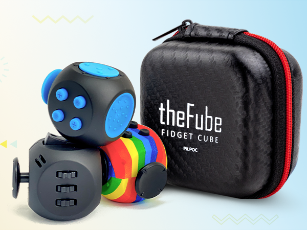 Pilpoc Fidget Cube: 6-sided fidget toy, perfect stress-reliever, compact, and versatile.