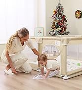 Baby Play Pen, 50x50 Inch Playpens for Babies and Toddlers, Play Pen with Carrying Bag, Play Yard...