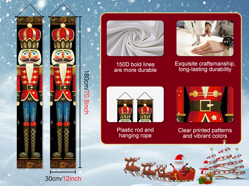 Nutcracker porch decor