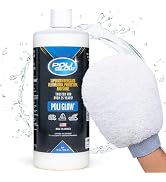 Poli Glow Boat & RV Polish Kit with Applicator Mitt - 32 oz High-Gloss Fiberglass Polish for Boat...