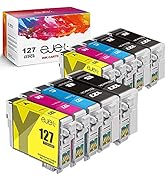 ejet 10 Pack 127 Remanufactured Ink Cartridge Replacement for Epson 127 T127 for NX530 625 WF-352...