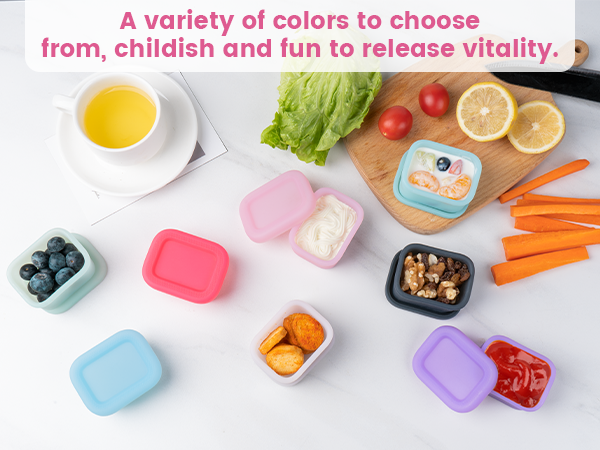 dressing containers with lids