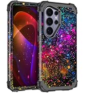 Miqala for Galaxy S26 Ultra Case,Glow in The Dark Three Layer Heavy Duty Shockproof Protection Ha...