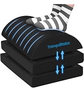 TranquilRelax Foot Rest for Under Desk at Work, Gaming Accessories Foot Stool with 3 Adjustable H...