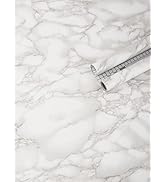 Art3d 120"x15.8" Self-Adhesive Wallpaper, Peel and Stick Grey Marble Paper, Matt