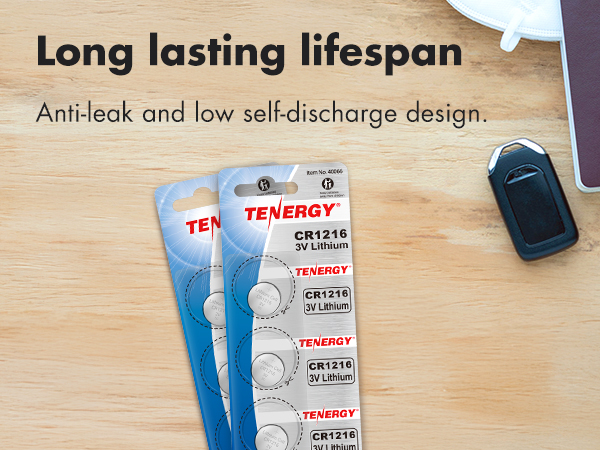 long lasting lifespan with anti-leak and low self-discharge design