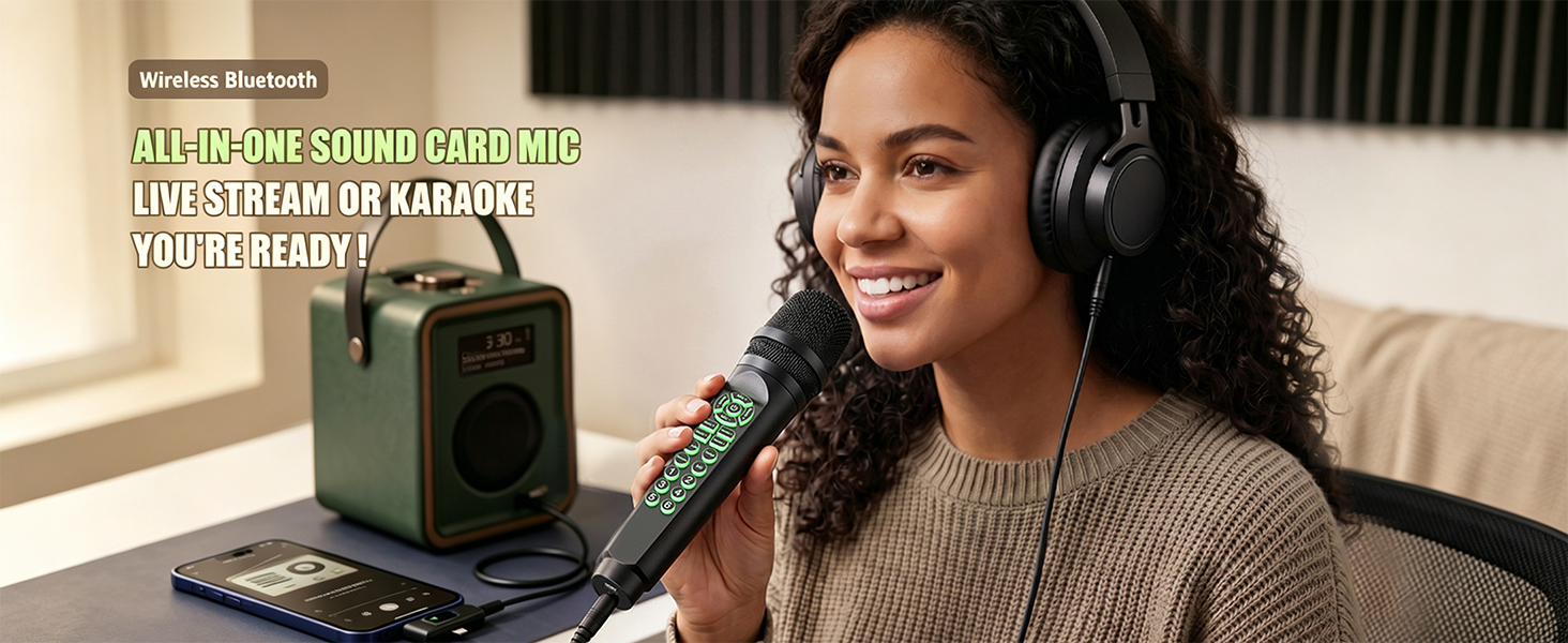 live streaming mic with voice changer