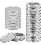 Canning Lids with Rings 24Pcs Canning Lids and Bands/Rings for Mason Jar, Ball or Kerr Jars, Spli...