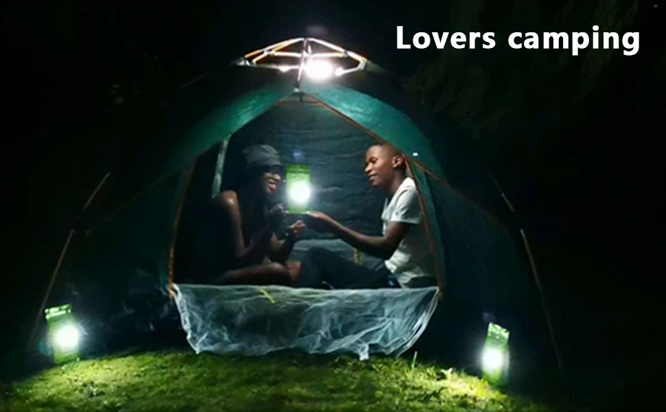 Lovers camping
