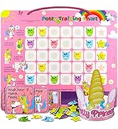 PutskA Potty-Training-Magnetic-Reward-Chart for Toddlers - Potty Chart with Multicolored Unicorn ...