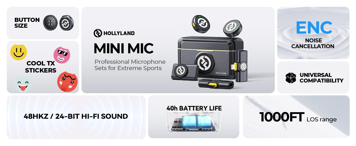 Hollyland Lark M2 Wireless lavalier Mcrophone