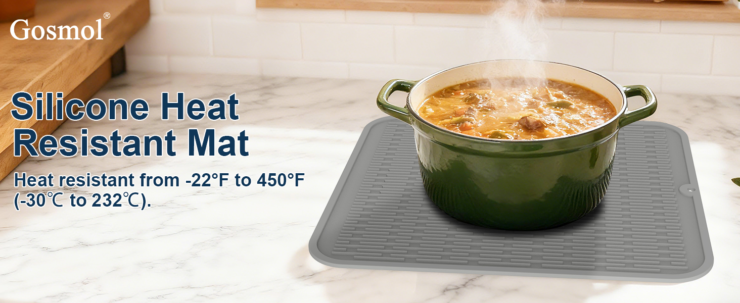 silicone dish drying mat 16 x 18