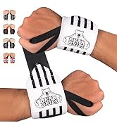 Bear Grips Extra Strength Weight Lifting Wrist Wraps | Wrist Straps for Weightlifting Men and Wom...
