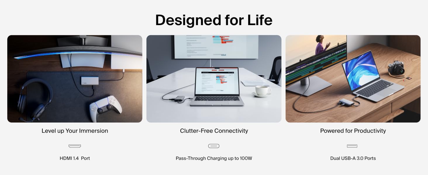 Belkin Connect USB-C 4 in 1 Multiport Hub