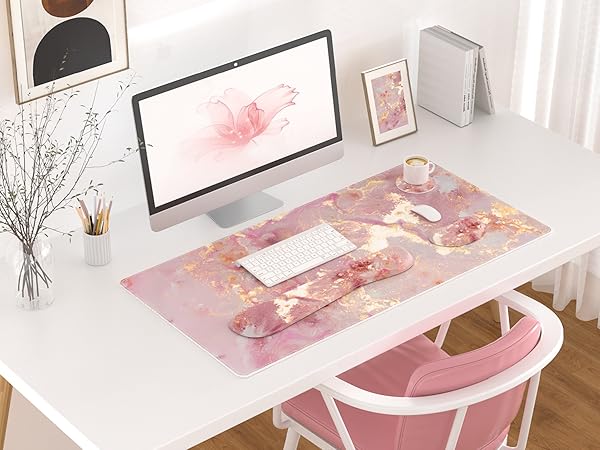 4 in 1 home office decor dest mat wrist rest set