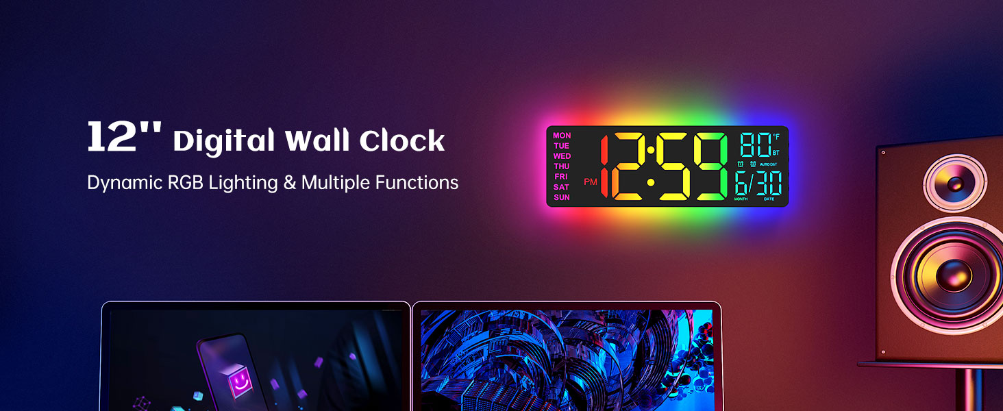 digital wall clock