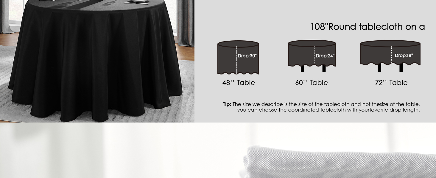 uses of round tablecloth