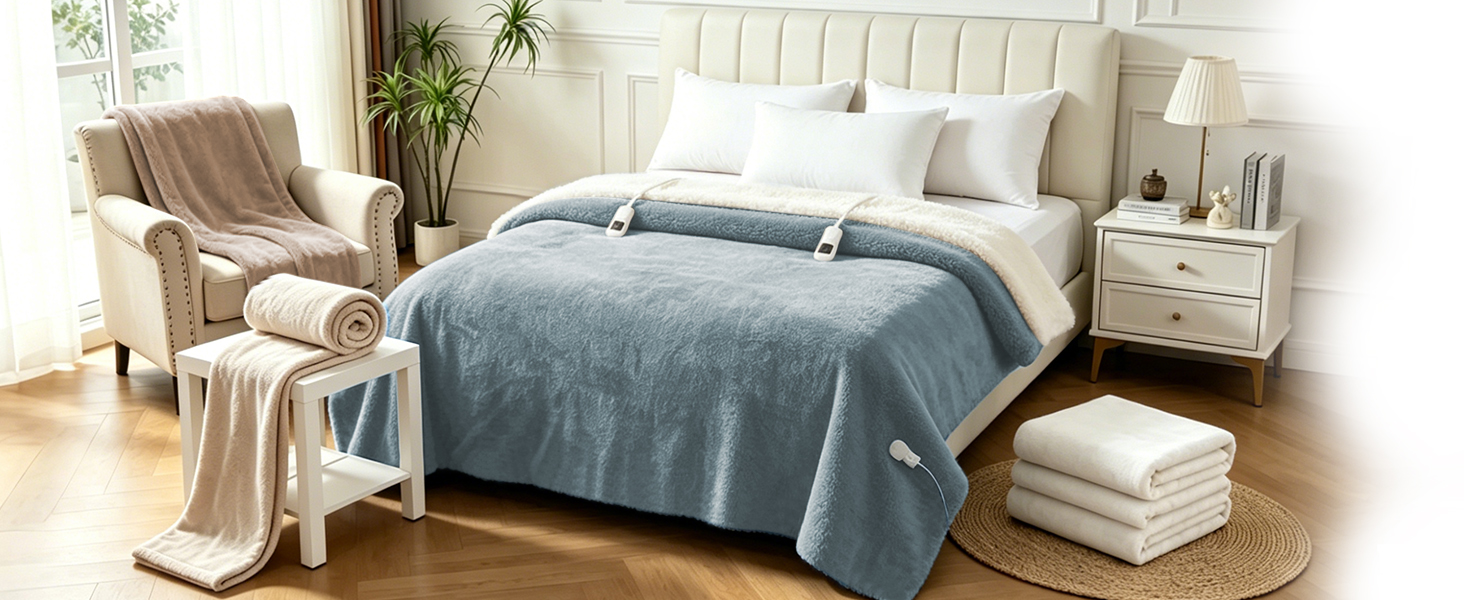 Heated Blanket-Gray