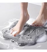 Easkite Shower Foot Scrubber, Shower Foot and Back Scrubber with Suction Cups, Shower Silicone Fo...
